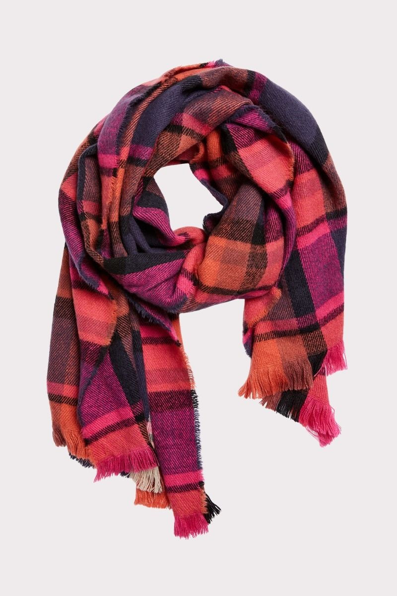 Dahlia Plaid Scarf | Evereve