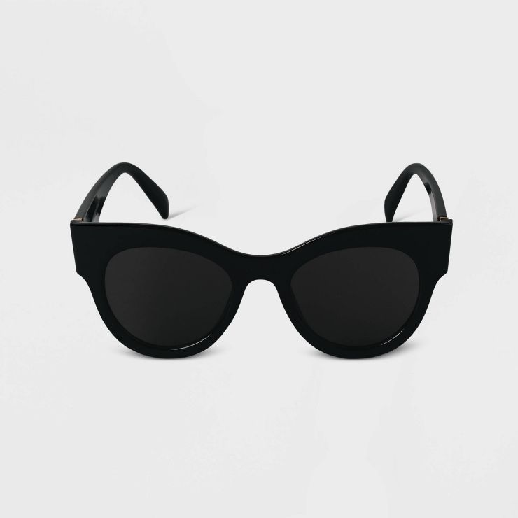 Women's Cateye Sunglasses - A New Day™ Black | Target