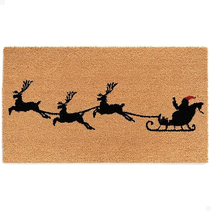 THEODORE MAGNUS Christmas Door Mat - Welcome Mat for Front Door with Non-Slip Backing - Durable D... | Amazon (US)