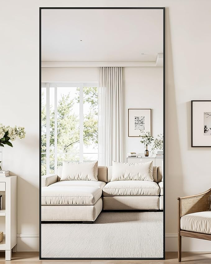 Antok Floor Mirror, 76"×34" Full Length Mirror with Stand Freestanding for Bedroom Living Room, ... | Amazon (US)