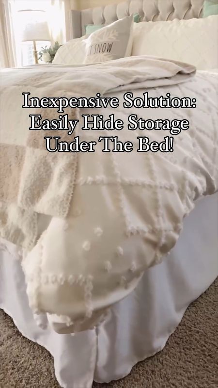 I really hate seeing the stuff we store under the bed! 🫣❌

Do you have a hard time hiding the junk you store under the bed like me? 

I’ve found a game changer - a simple bed skirt and it’s less than $13! 

Now, this is not your mother’s bed skirt. I remember really ruffled and floofy bed skirts when I was a kid. So grateful to have found a simple and chic one that compliments my bedroom nicely. 

This tiny addition from Amazon has successfully hidden my adjustable bed frame, giving my bedroom a refined look. 

Complete your bedroom’s look with our checkered throw blanket, euro pillows, boho bedding, and a plush, tufted headboard. 

Interior inspo | bedroom | bedroom decor | Amazon finds | bedroom decorating | storage and organizing | under bed storage | storage solution | bed skirt 

#beddingdecor #BohoFarmhouse #whitebedding #bohoduvet #bedskirt

#LTKhome #LTKfindsunder50 #LTKsalealert