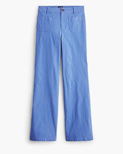 Lizzie high-rise patch-pocket wide-leg pant | J.Crew Factory