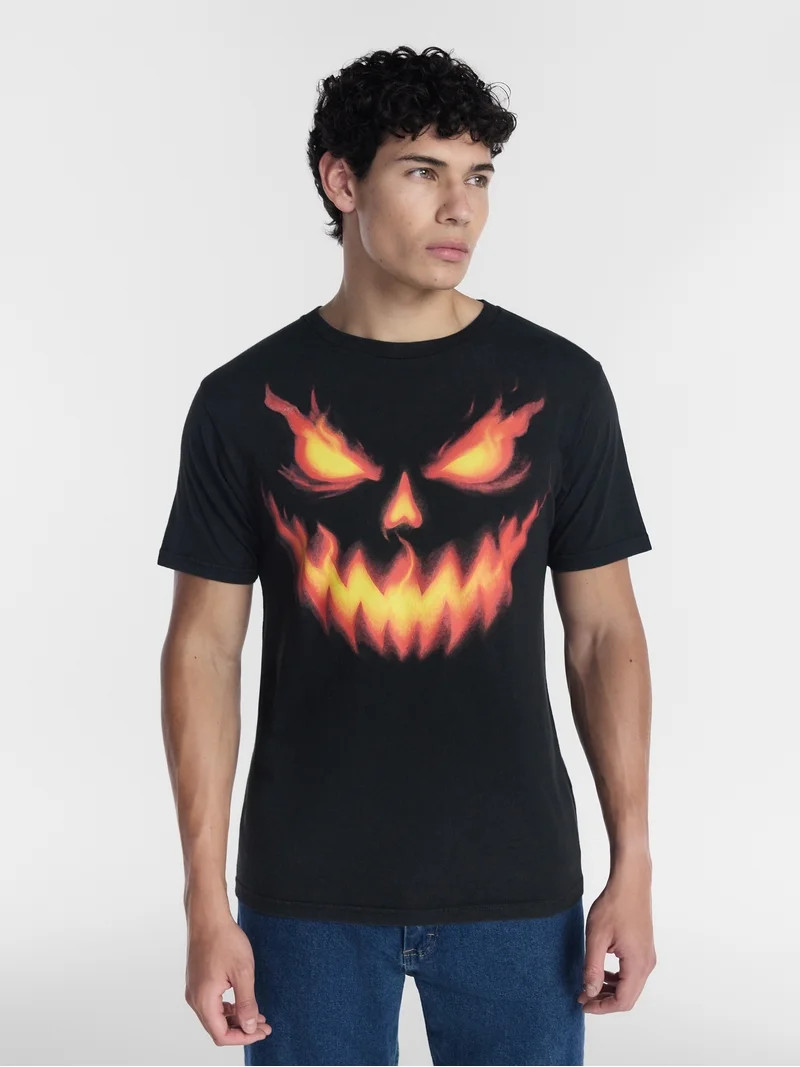 Halloween Men's Evil Jack Graphic Tee from Way to Celebrate, Sizes XS-4XLT | Walmart (US)
