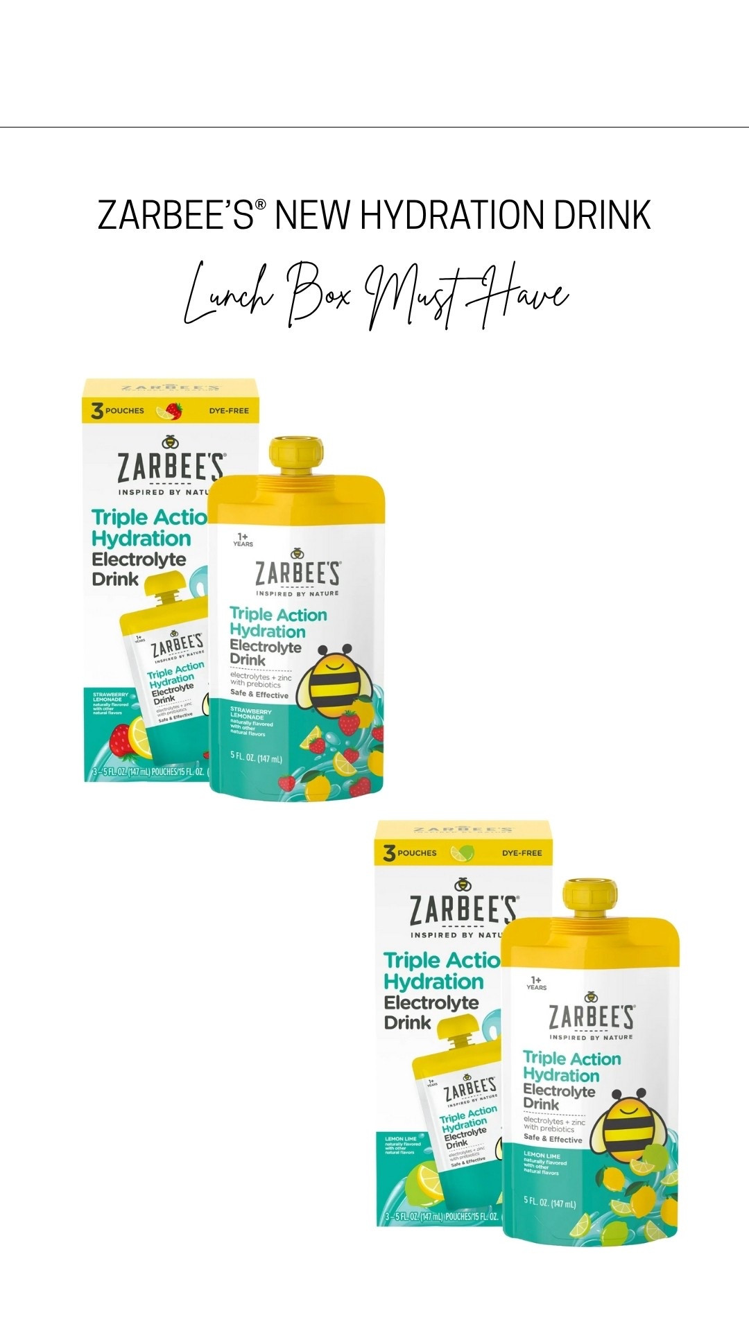 #ZarbeesPartner @Zarbees my favorite hydration pouches that i’ve been adding into little mans lunch everyday! 
#Zarbees #FromOurHiveToYours

These statements have not been evaluated by the Food and Drug Administration. This product is not intended to diagnose, treat, cure, or prevent any disease
