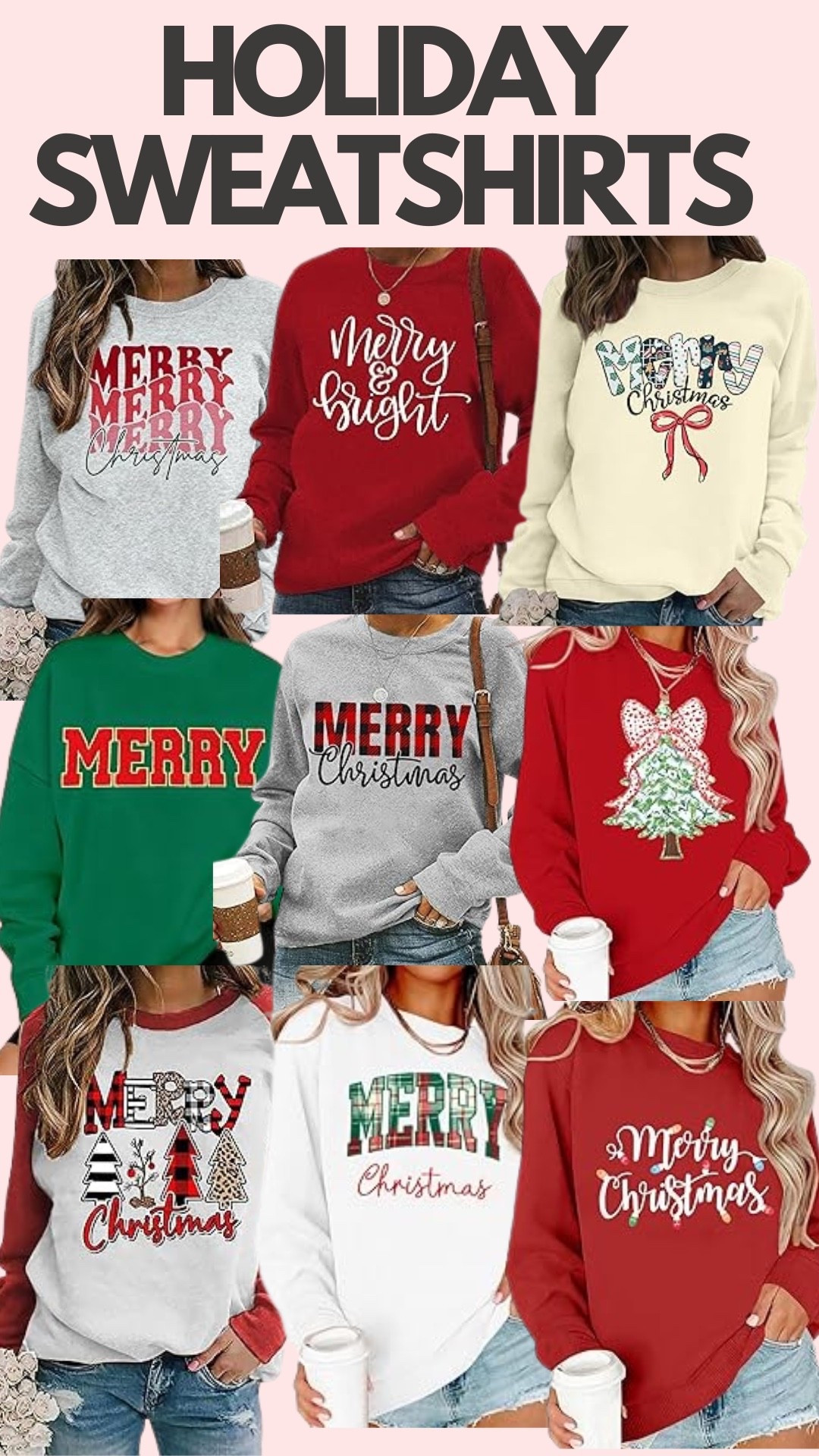 Holiday sweatshirts for women 

#LTKHoliday