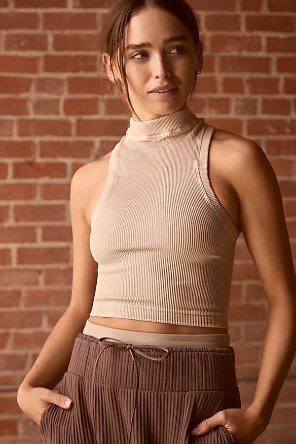 Happiness Runs High Neck Crop by FP Movement at Free People, Stone Eagle, M/L | Free People (Global - UK&FR Excluded)