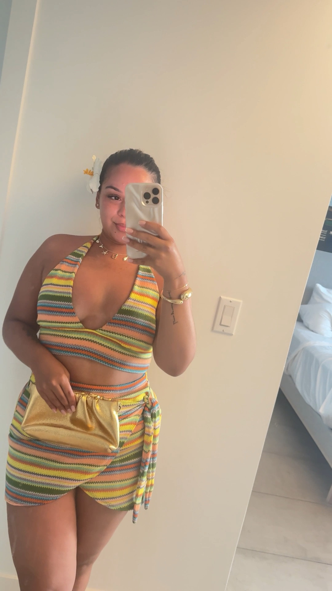 Vacay outfit 🩷💚🧡💙💛💜