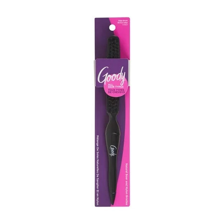 Shine On Boar Bristles Edge Brush Smoothing And Styling 1Ct | Walmart (US)
