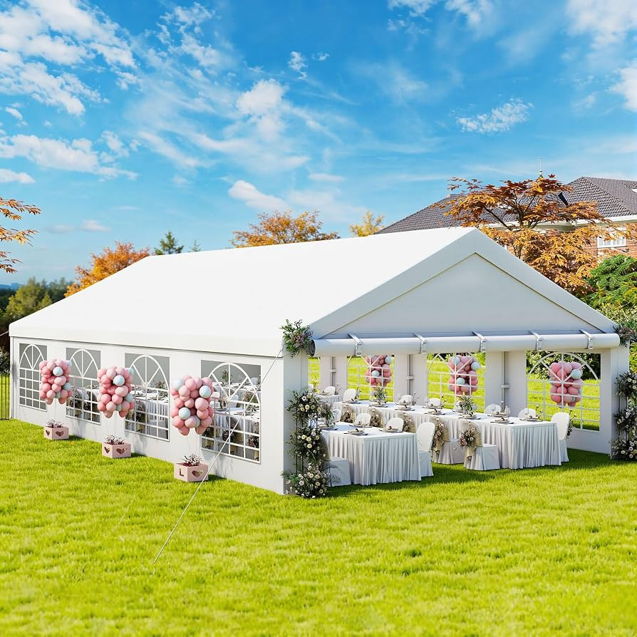 DWVO 20x30ft Party Tent Outdoor Heavy Duty Wedding Event Shelters | Amazon (US)
