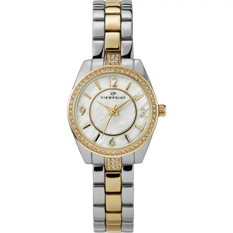 Viewpoint by Timex Women's 30mm Mother-of-Pearl Dial Watch – Two-Tone Stainless Steel Bracelet ... | Walmart (US)