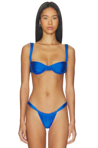 Margot Bikini Top in Sapphire | Revolve Clothing (Global)