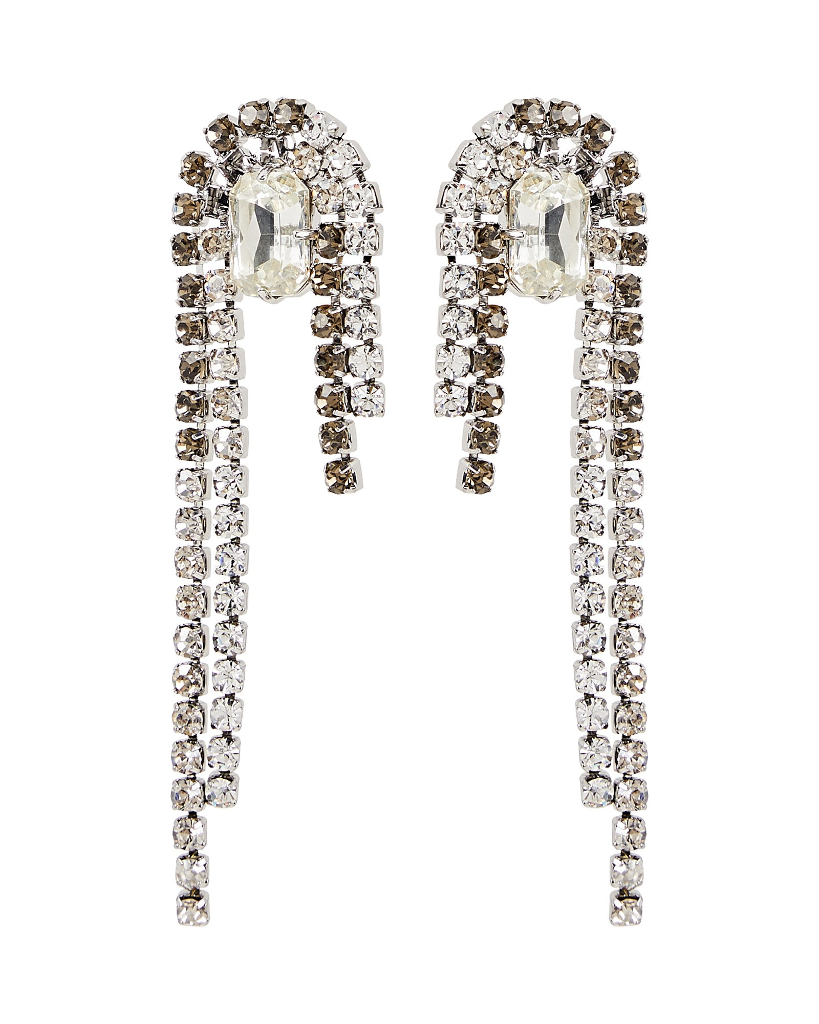 Divina Crystal Waterfall Earrings | INTERMIX