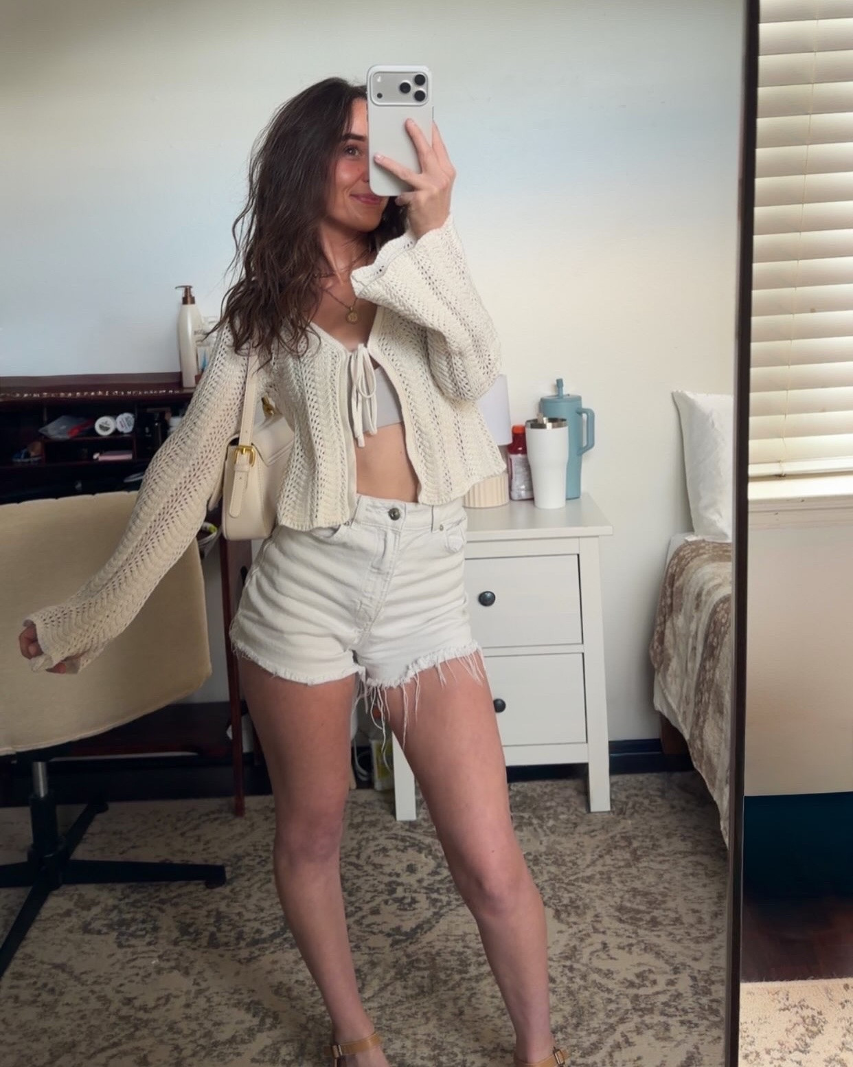 neutrals on neutrals 💋
Swipe for outfit details 👉🏼
.
.
.
#ootd #outfitinspo #flatlayinspiration #amazon #denimshorts #tiefront #neutrals

#LTKootd #LTKPetite #LTKSaleAlert