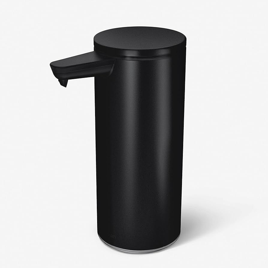 simplehuman 9 oz. Touch-Free Rechargeable Sensor Liquid Soap Pump Dispenser, Matte Black | Amazon (US)