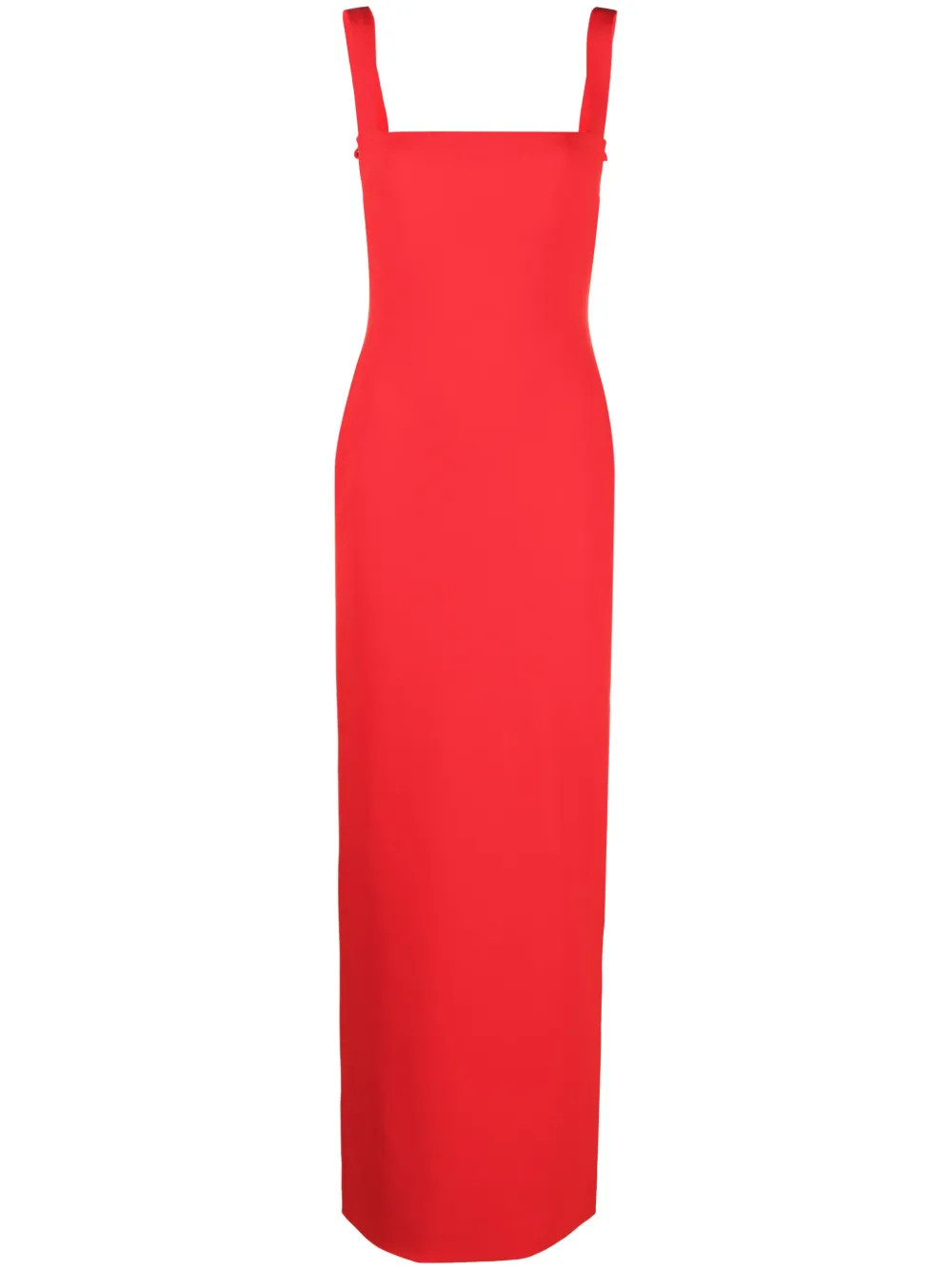 Solace London Joni square-neck Maxi Dress | Red | FARFETCH | Farfetch Global