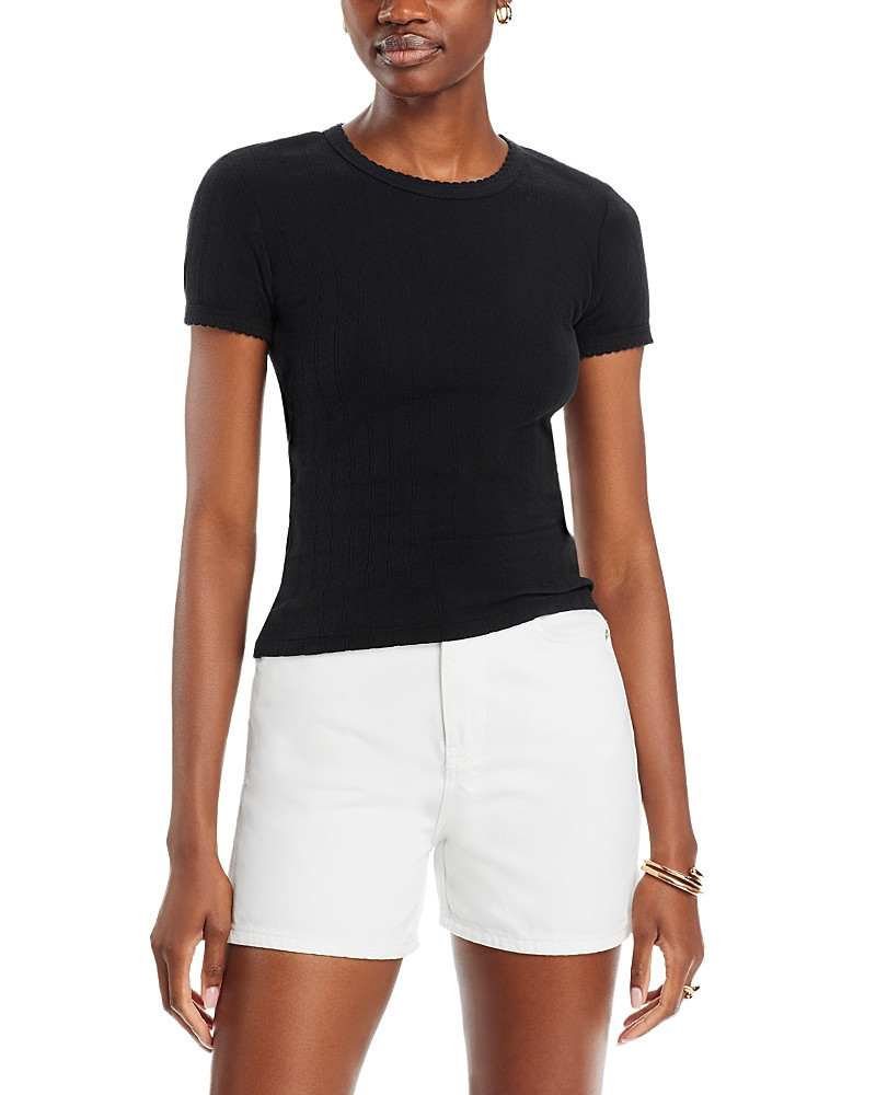 Leset Pointelle Tee | Bloomingdale's (US)