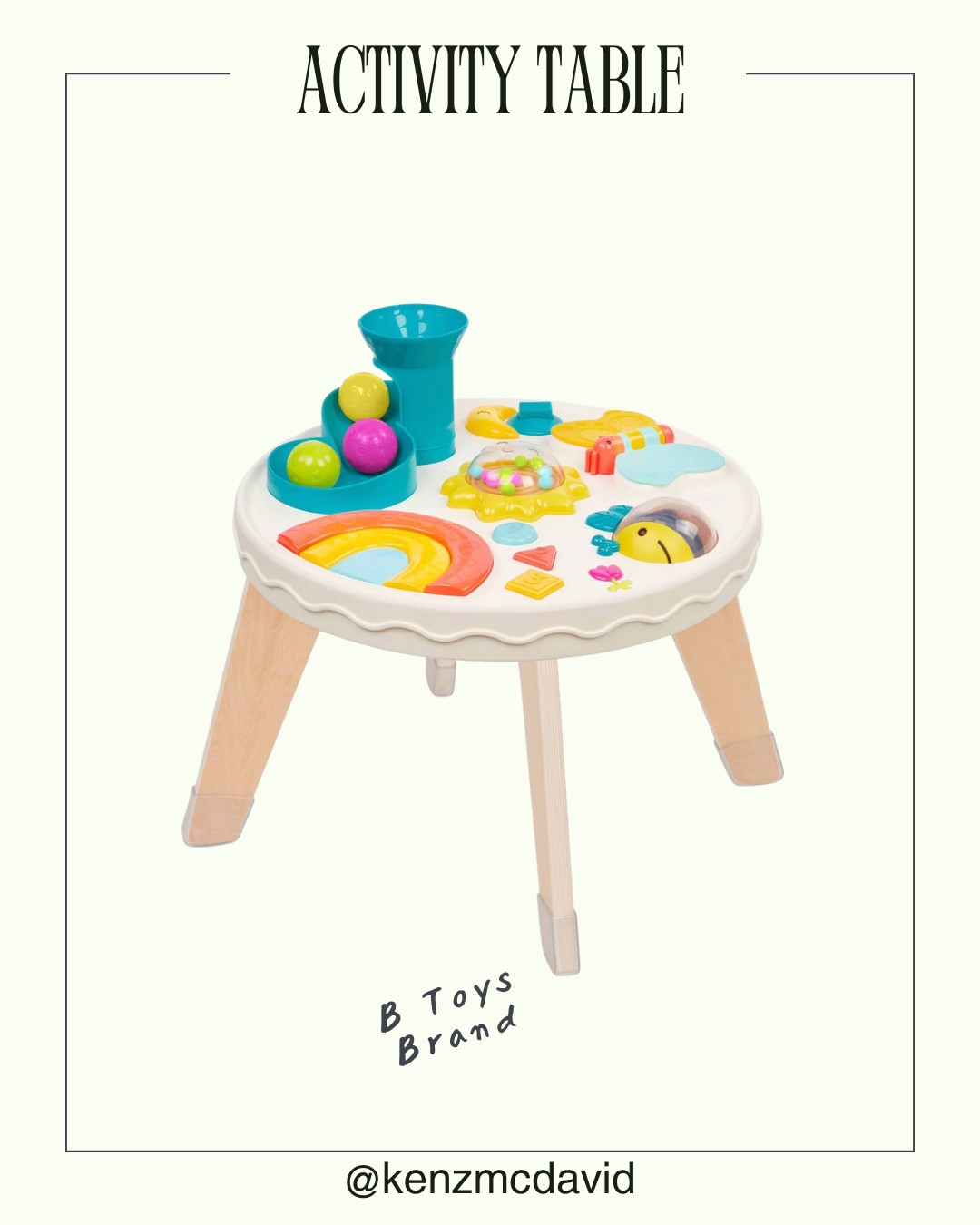 Alternative for the Gigglescape activity table that is currently out of stock! Similar price point and great brand.  

 