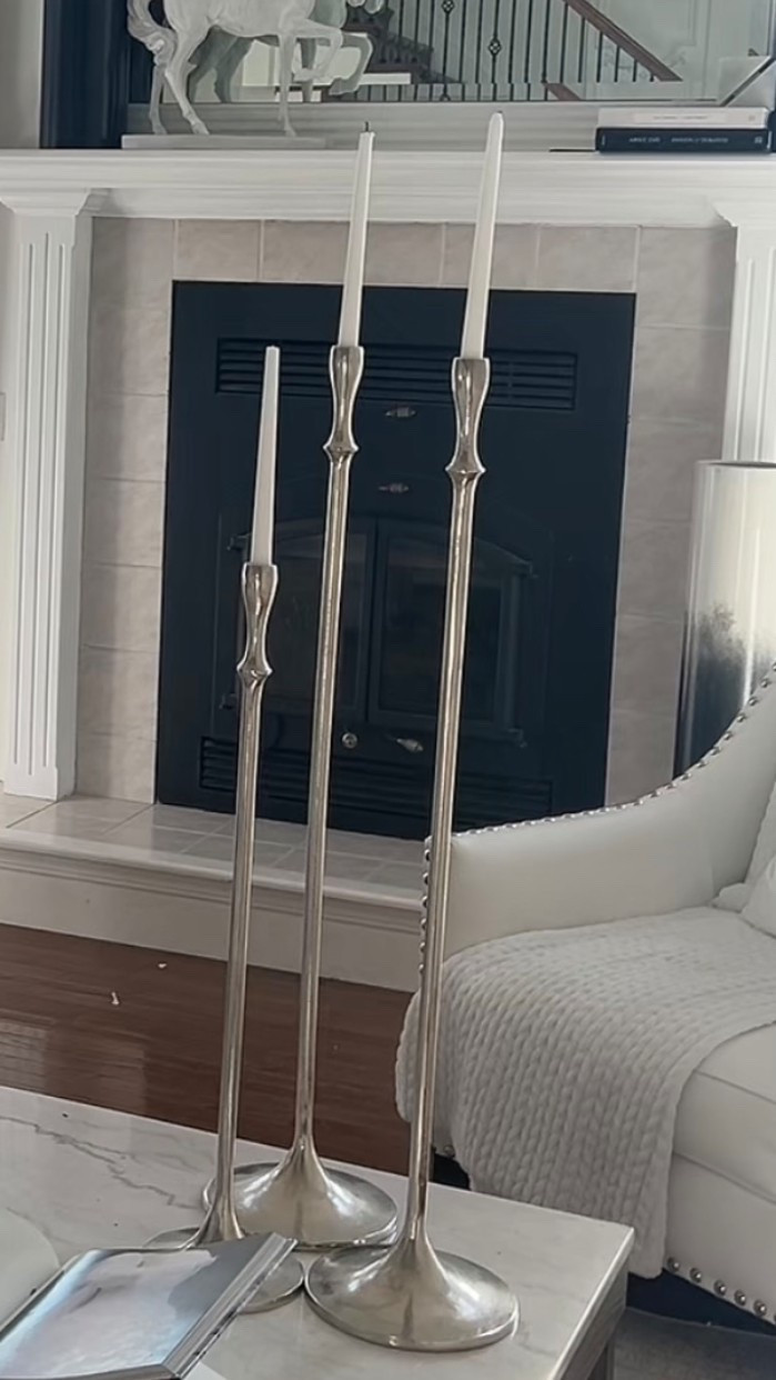 Beautiful 39 in candle sticks and 21 in candles sticks available 
(Comes in silver or brown)

#LTKBeauty #LTKStyleTip #LTKHome