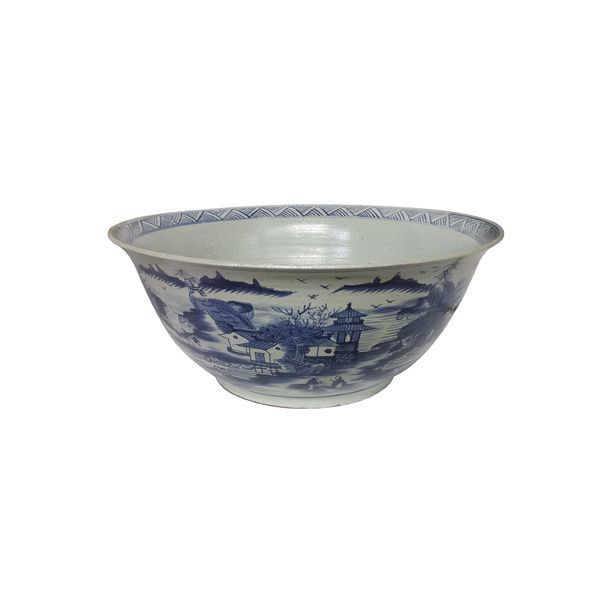 Dynasty Porcelain Bowl Landscape Motif | Scout & Nimble