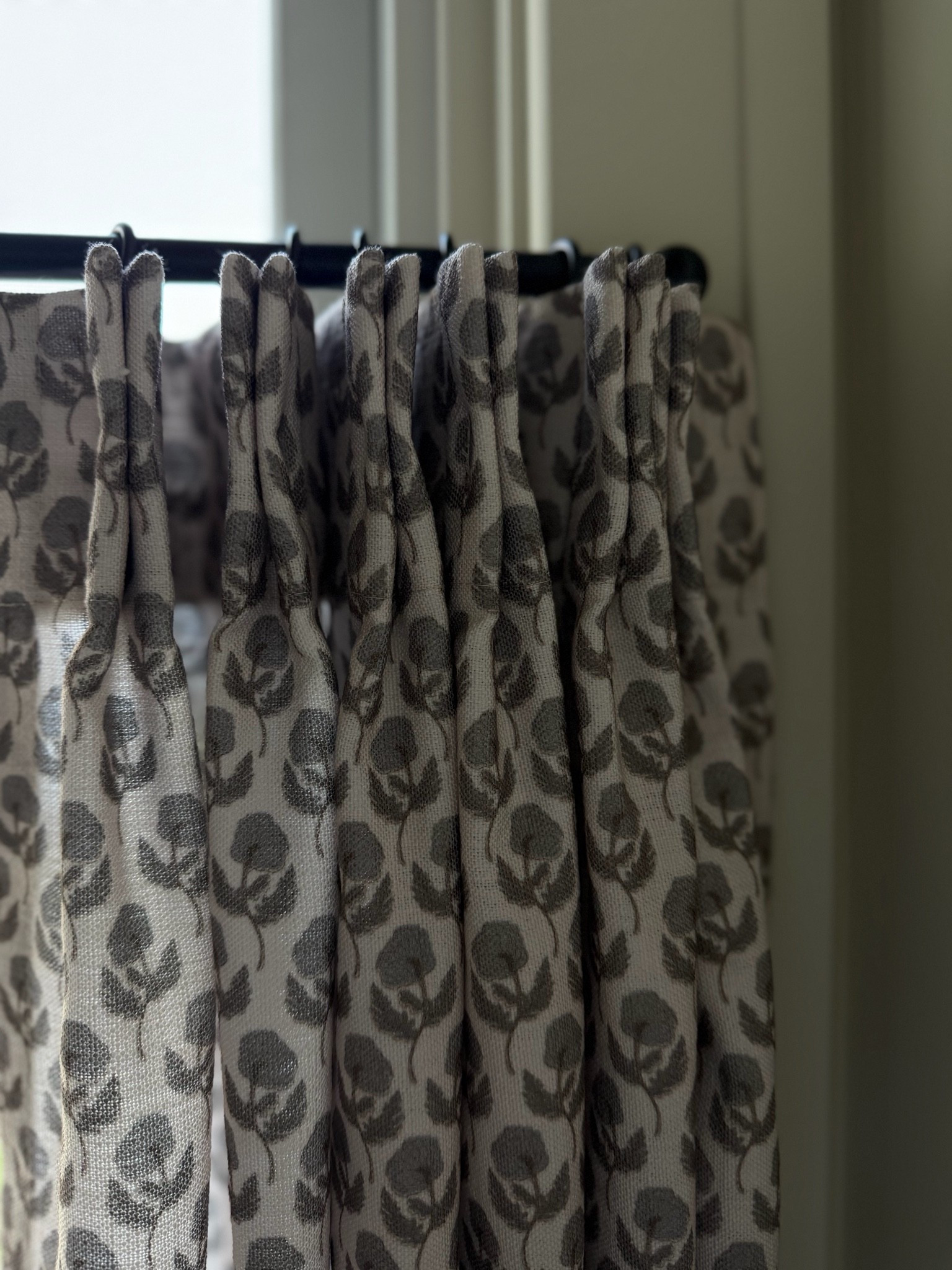 My new café curtains from two pages are my absolute favorite. This print is so gorgeous. I actually ordered it for more rooms. Color is stone gray by Rebecca hughes I did single pinch pleat. Rob is also from two pages. Bathroom, café curtains, kitchen, café curtains

#LTKSaleAlert #LTKHome