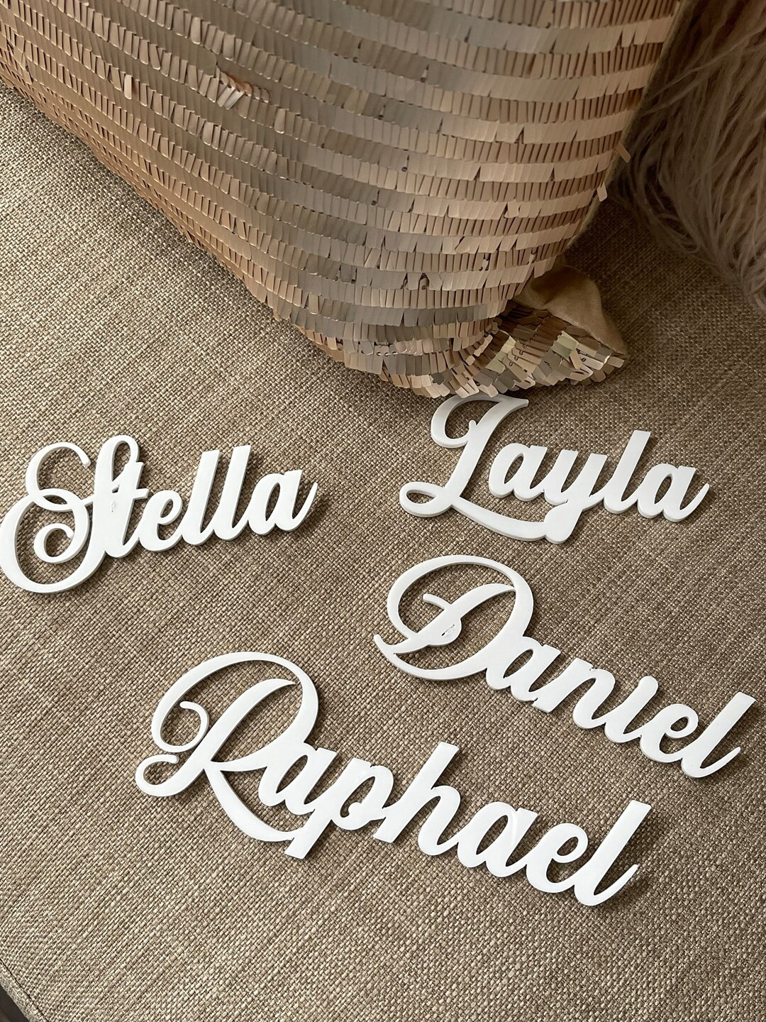 Personalized Acrylic Name Placesetting Acrylic Place Card First Birthday Place Setting Bridal Sho... | Etsy (US)
