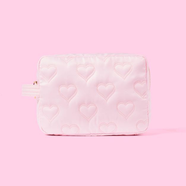 Quilted Hearts Large Pouch - Stoney Clover Lane x Target Light Pink | Target