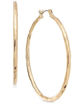 Style & Co Medium Hammered Hoop Earrings, 2 | Macys (US)