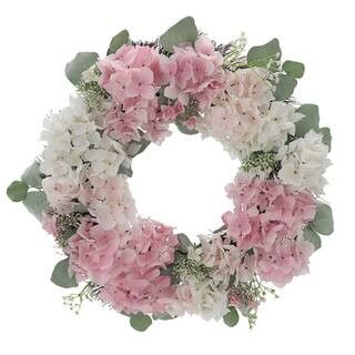 22" Pink & Cream Hydrangea & Orchid Wreath by Ashland® | Wreaths | Michaels | Michaels Stores