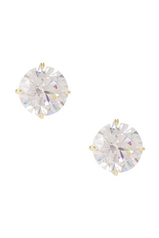 SHASHI Large Caroline Stud in Diamond from Revolve.com | Revolve Clothing (Global)