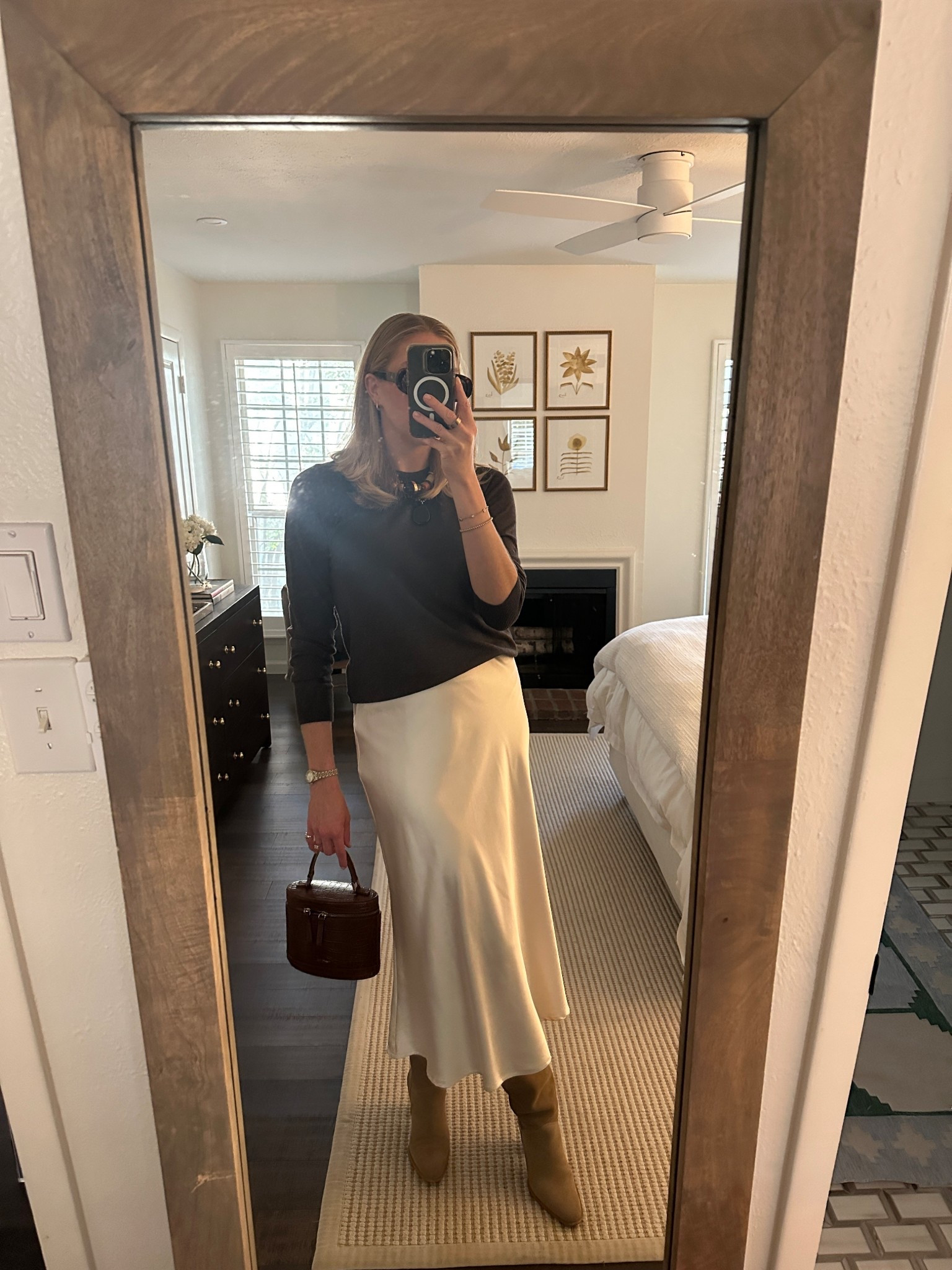 Fall baby shower in $30 quince cashmere!