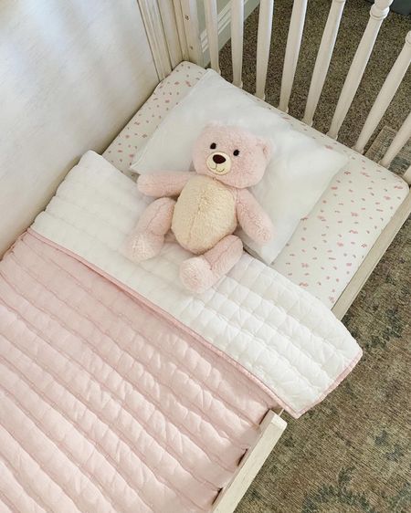 Toddler bedding from pottery barn, soft pink blush, girl room 

#LTKbaby #LTKhome #LTKkids