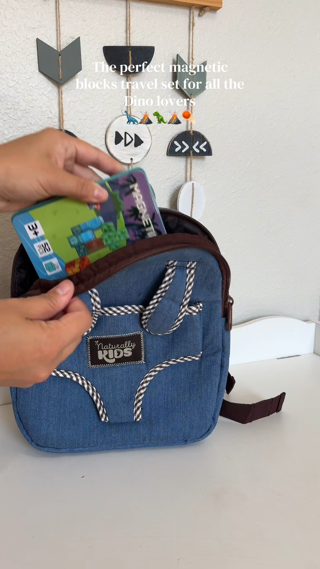 My son loves dinosaurs & magnetic cubes… I found the perfect travel set for him to take everywhere this summer🎒

They come in a metal tin (that makes the perfect play scape for his Dino adventures) & it came with 2 mini dinosaur figures too💚

It’s the perfect addition to his restaurant bag, fun for car rides & on-the-go fun! 🦕

@Hahaland #hahaland #magneticblocks #openendedtoys

#LTKmomlife #LTKTravel #LTKKids