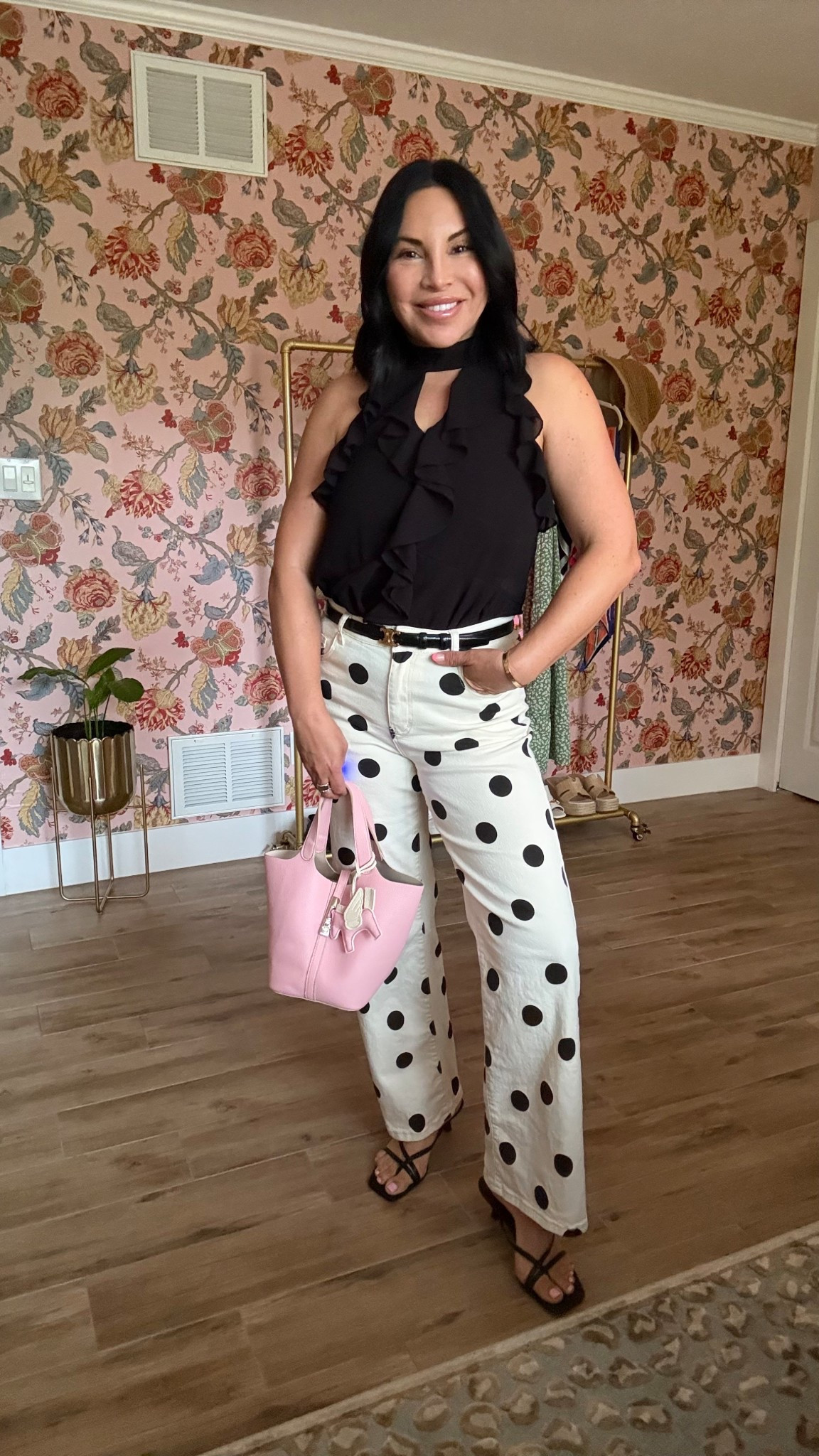 Love polkadots and this denim pair is not disappointing.  True to size! #polkadots #denim #outfit

#LTKmomlife #LTKgrwm #LTKootd