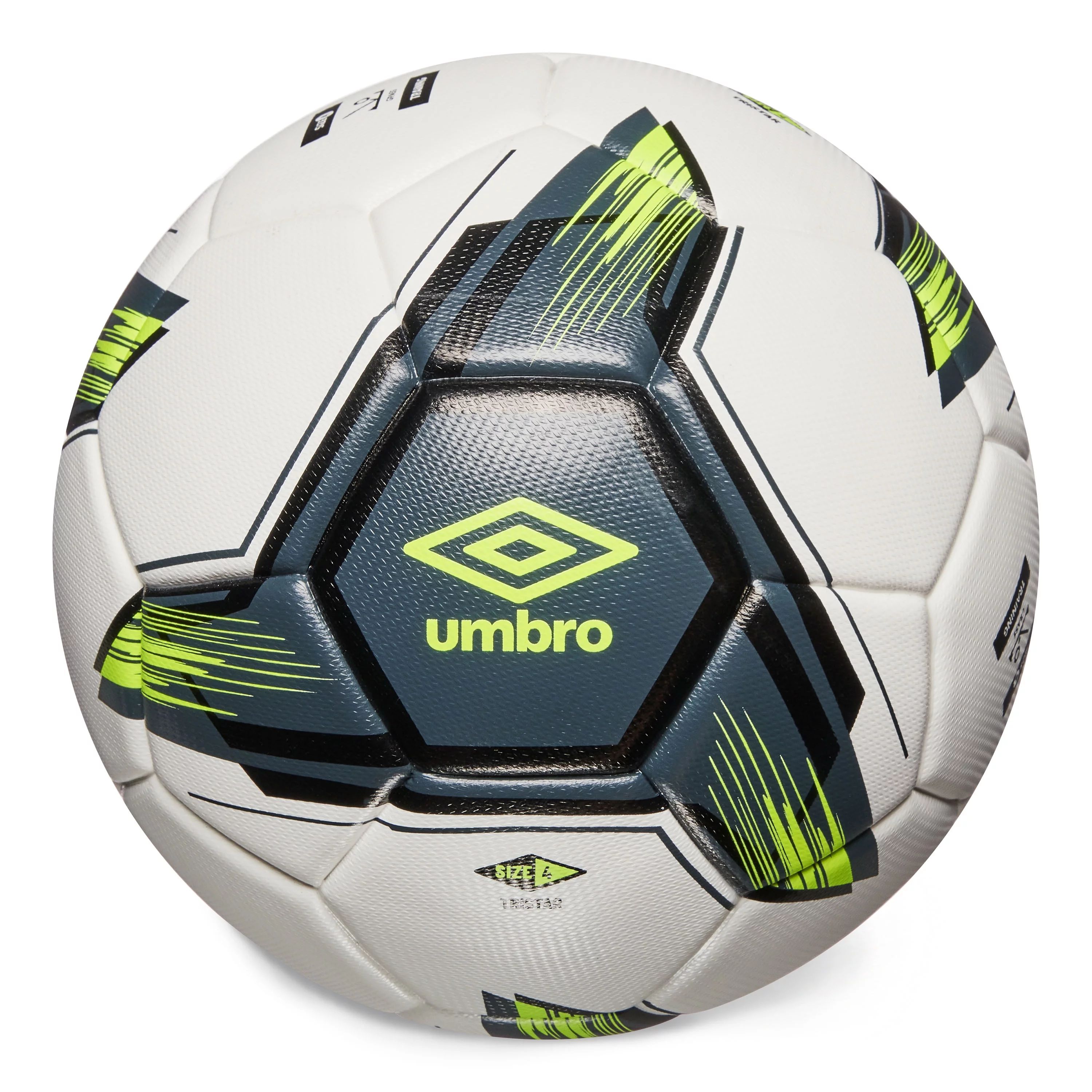 Umbro Tristar Size 4 Youth and Beginner Soccer Ball, White/Gray/Yellow - Walmart.com | Walmart (US)