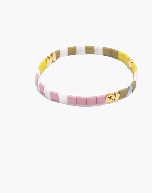 Multicolored Beaded Stretch Bracelet | Madewell