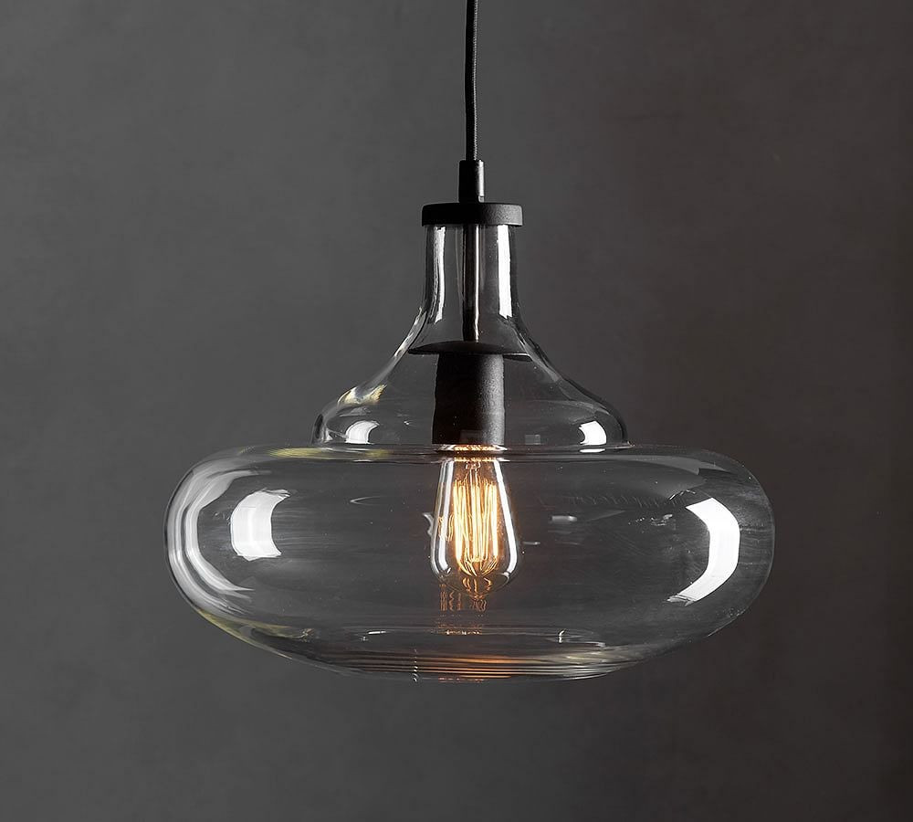 McCarthy Glass Wide Pendant, 14"" Diameter | Pottery Barn (US)
