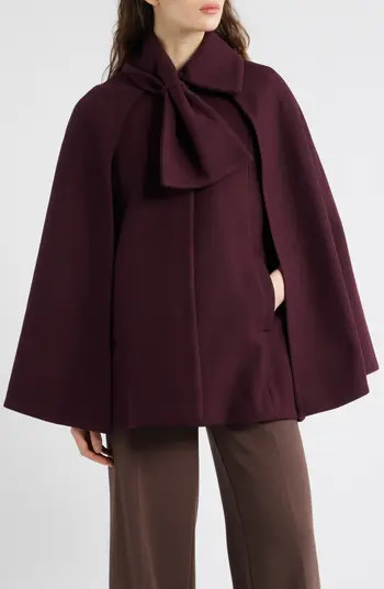 CeCe Bow Scarf Collar Cape | Nordstrom | Nordstrom