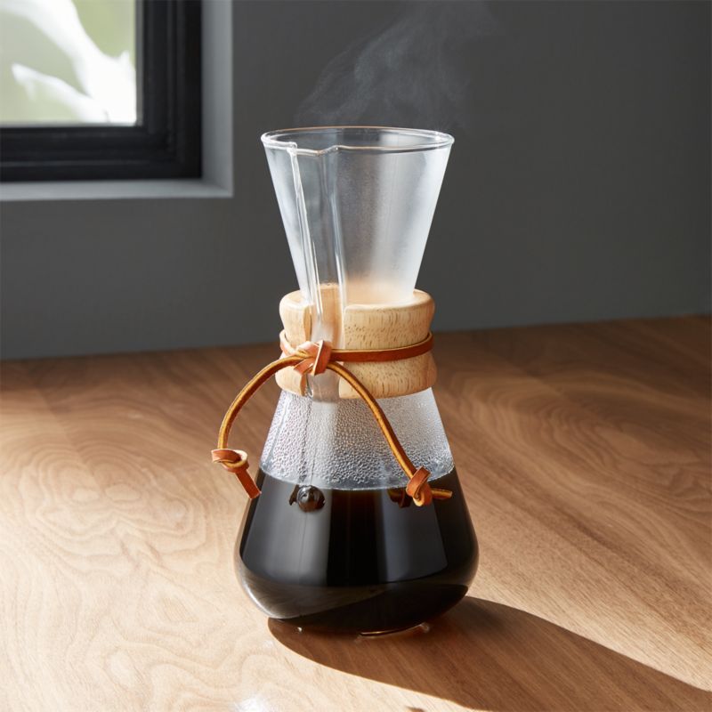Chemex 3-Cup Coffee Maker + Reviews | Crate and Barrel | Crate & Barrel