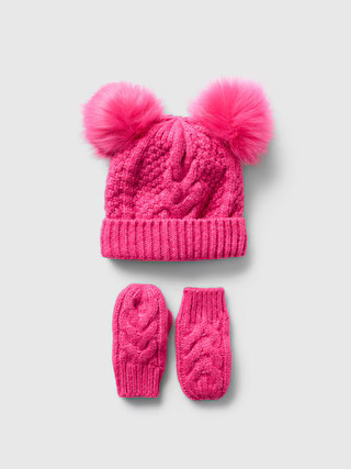 Baby &amp;amp; Toddler Pom Beanie Set | Gap (US)