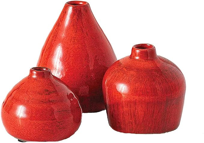 Sullivans Ceramic Vase Set- 3 Small Vases, Rustic Home Décor, Modern Farmhouses; Ideal Shelf Dé... | Amazon (US)