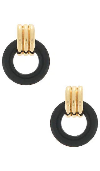 Heaven Mayhem Luma Knot Earrings in Black. | Revolve Clothing (Global)