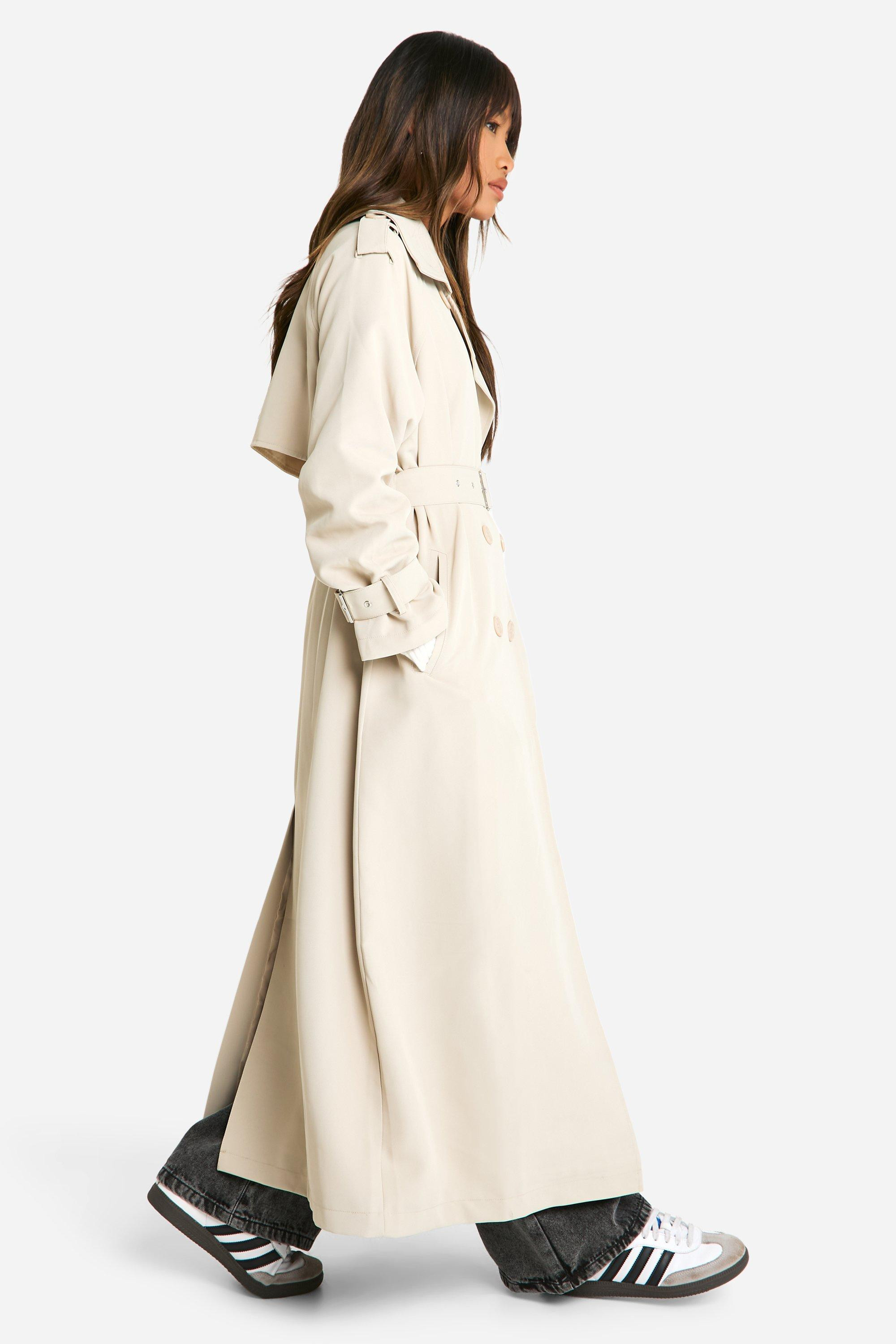 Oversized Double Breast Trench Coat | Boohoo.com (FI)