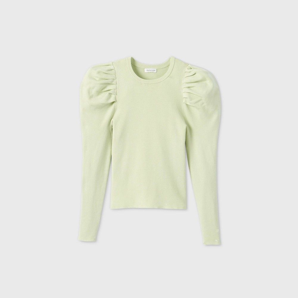 Women's Crewneck Volume Sleeve Pullover Sweater - Prologue™ | Target