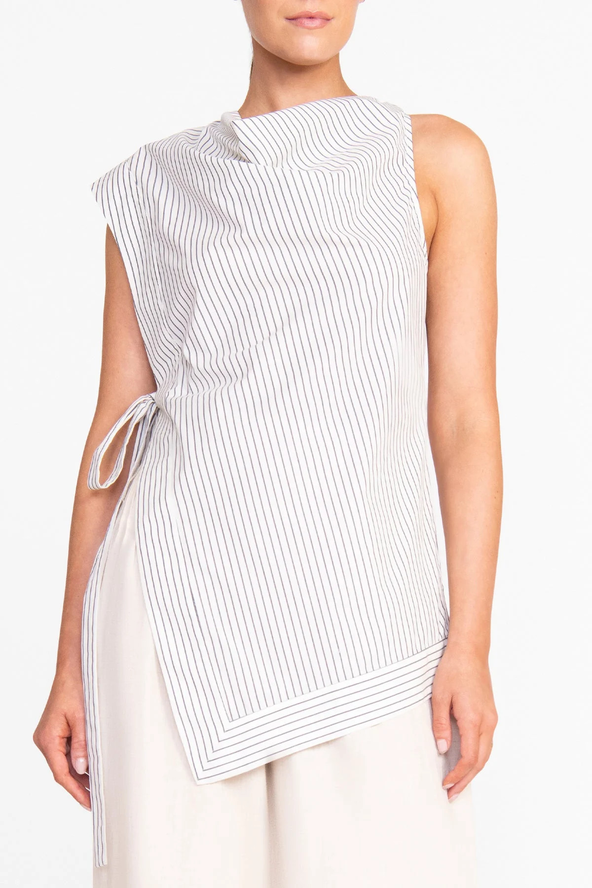 Sawyer Top in Ivory Micro Stripe | Shop Olivia