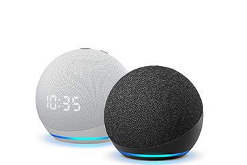 Echo Dot (4th Gen) | Smart speaker with Alexa | Glacier White | Amazon (US)