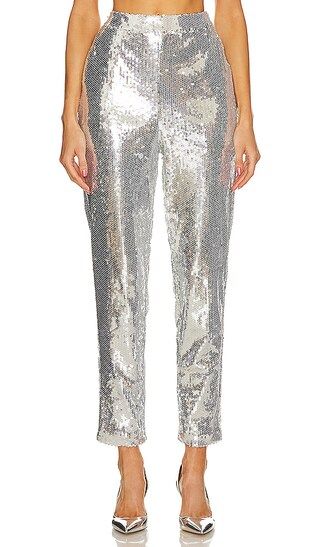Sochi Pant in Silver Sequin | Revolve Clothing (Global)