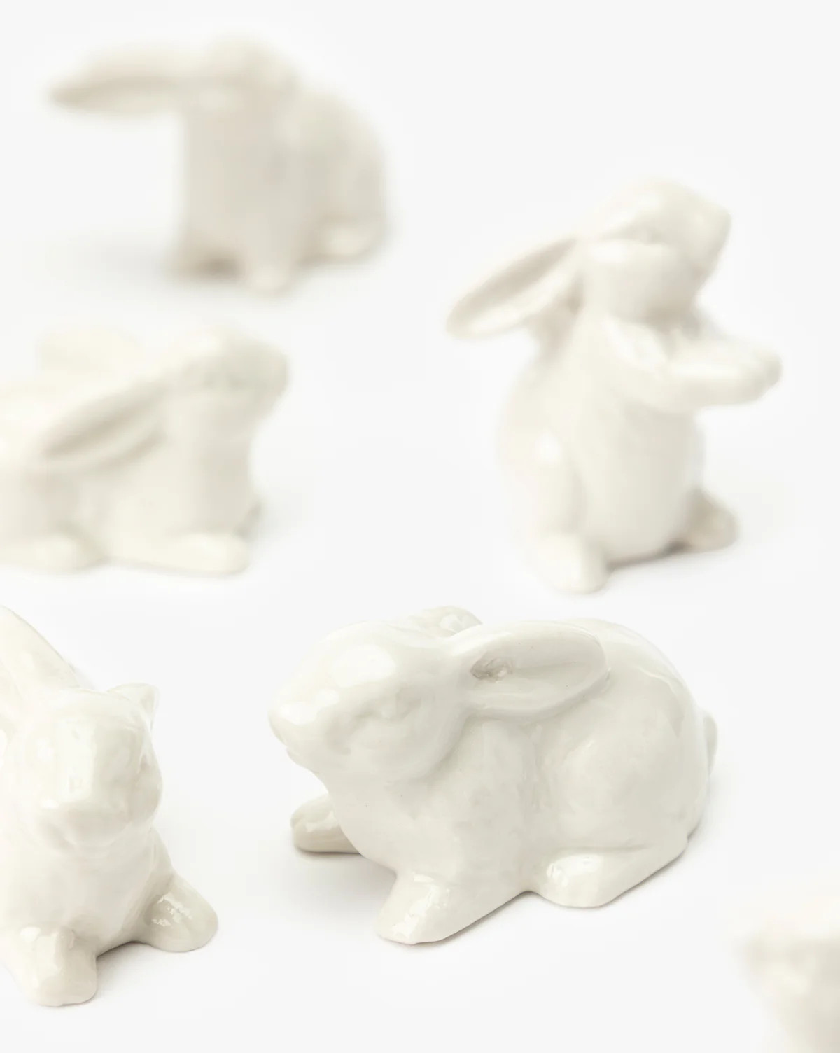 Petite Ceramic Bunnies (Set of 6) | McGee & Co. (US)