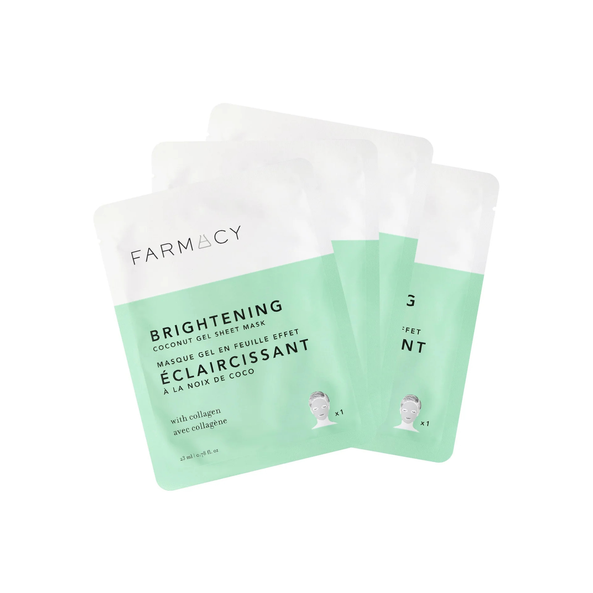 Brightening Coconut Gel Mask - 4-pack | Farmacy Beauty