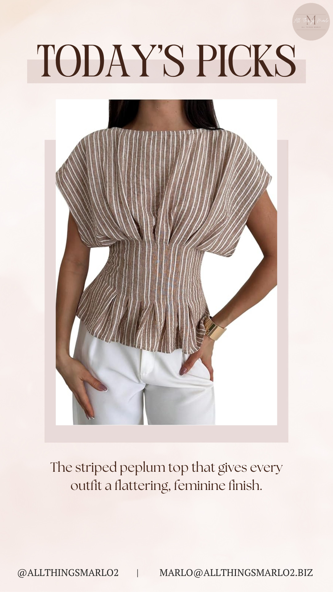 The striped peplum top that gives every outfit a flattering, feminine finish. 

 #LTKSeasonal #LTKWorkwear #LTKTravel