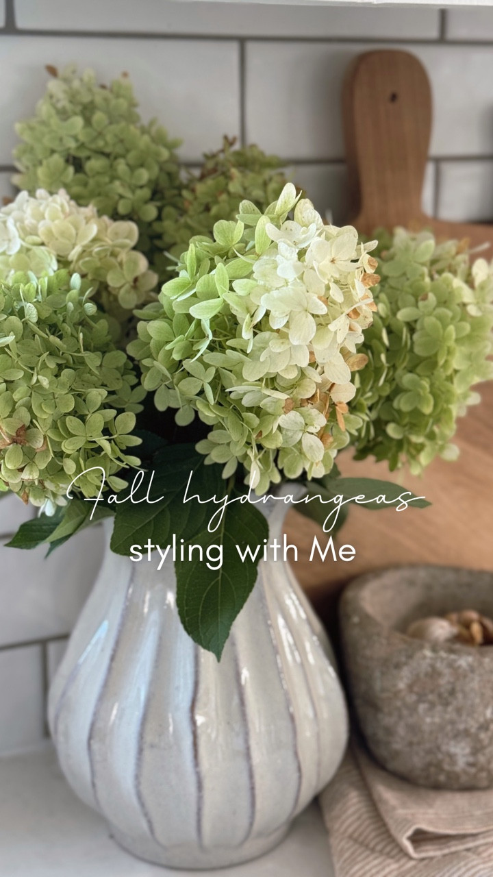 Harvesting hydrangeas blooms in fall! Right outside in my backyard... I dreamed some day I would be able to cut my own hydrangeas, now finally this autumn these are ready to be cut then embellishing my home. 
.
.
.
.
.
.
.
#homedecor #homedecorating #homedesign #falldecorations #fallseason #autumnvibes #interiordesign #ltk